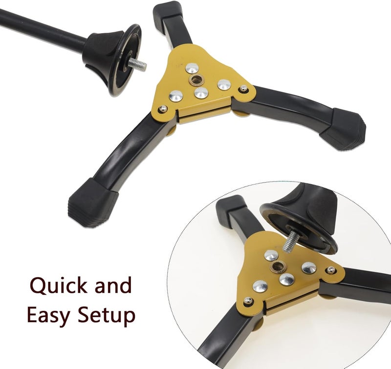 CashBeat Portable Clarinet Stand, Foldable Tripod Holder for Flute, Oboe, and Other Woodwind Instruments, Perfect for Musicians to Carry Around - Image 4